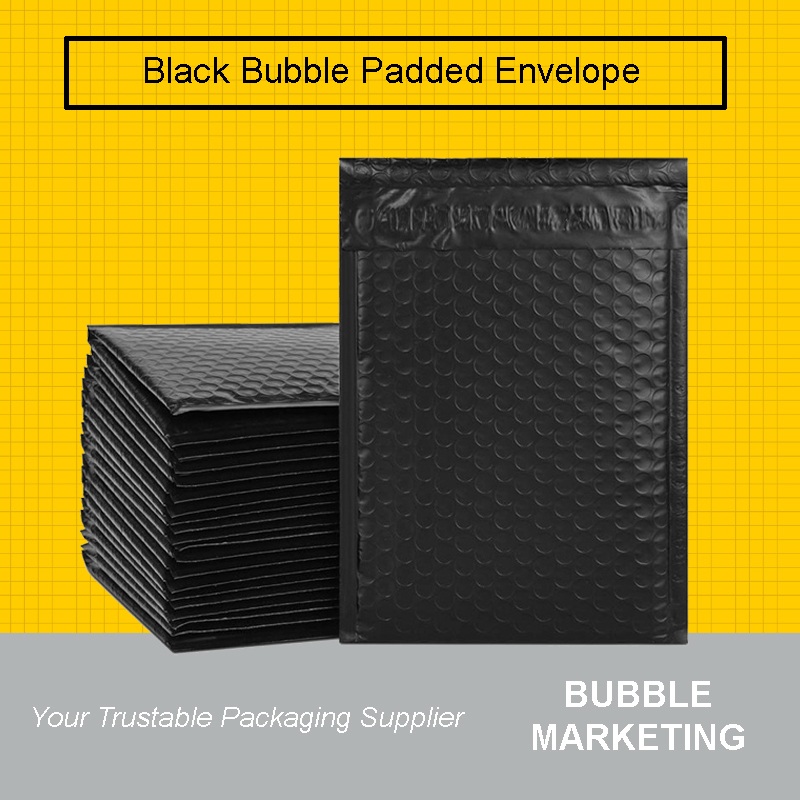 Black Bubble Mailer Envelope Black Matte Bubble Wrap Mailer Bubb