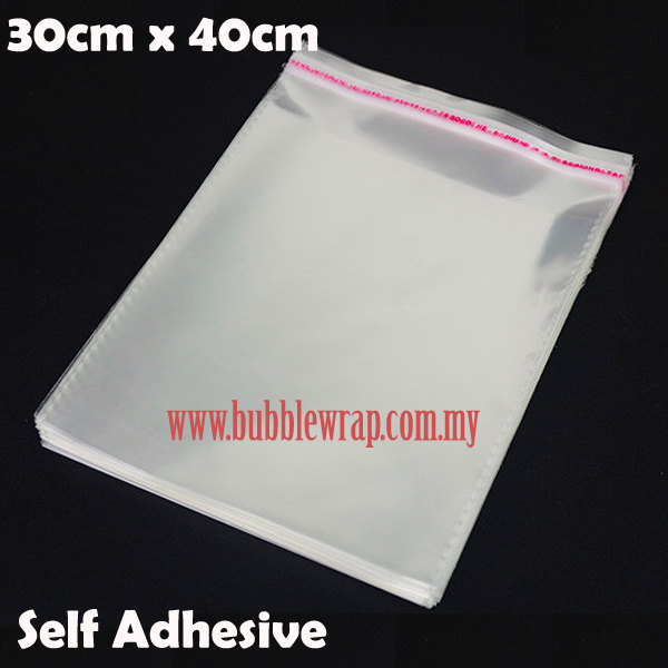 100pcs OPP Bag 30x40cm Self Adhesive Transparent Plastic Bag