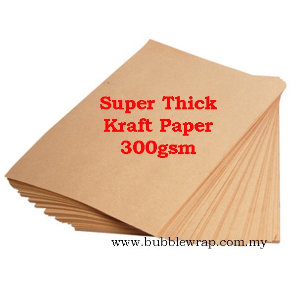 100pcs Super Thick Kraft Paper 300gsm A4 Printing and Craft, Bubble Wrap  Malaysia - Bubble Wrap Roll Bag, PE Foam, OPP Tape, Stretch Film, Fragile  Tape, Carton Box and Packaging Materials